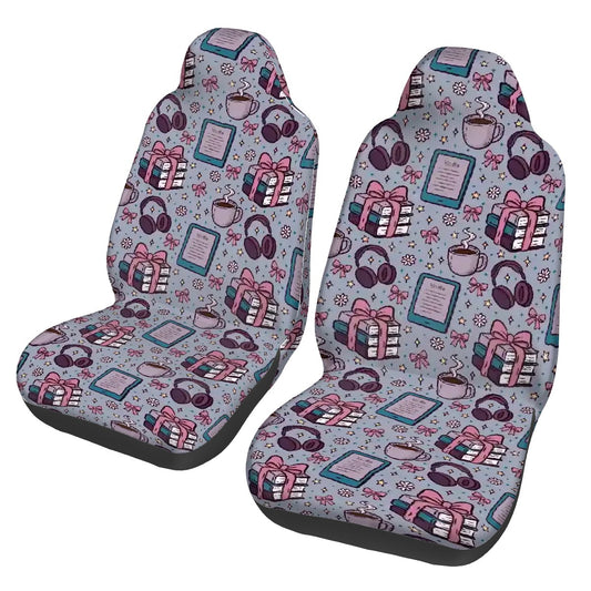 Reading time bookish Car Front Seat Covers