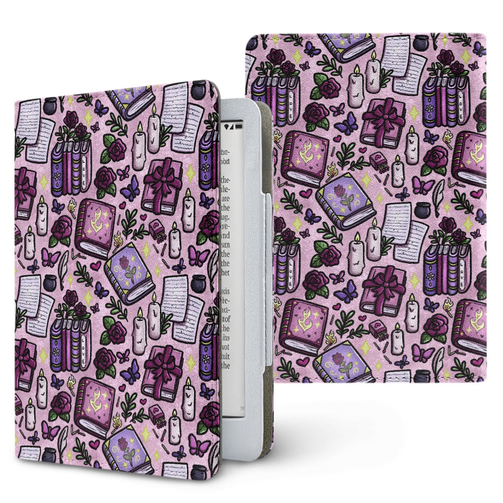 Slow burn romance paperwhite 11th 12th gen vegan leather wallet style case