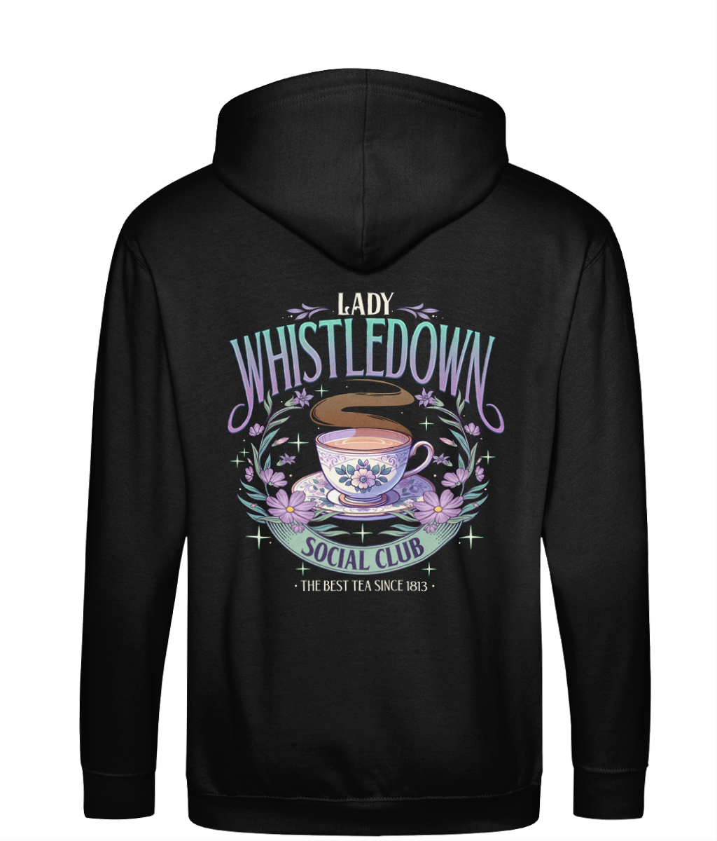 Spill the tea social club bookish zip up hoodie bookish clothing