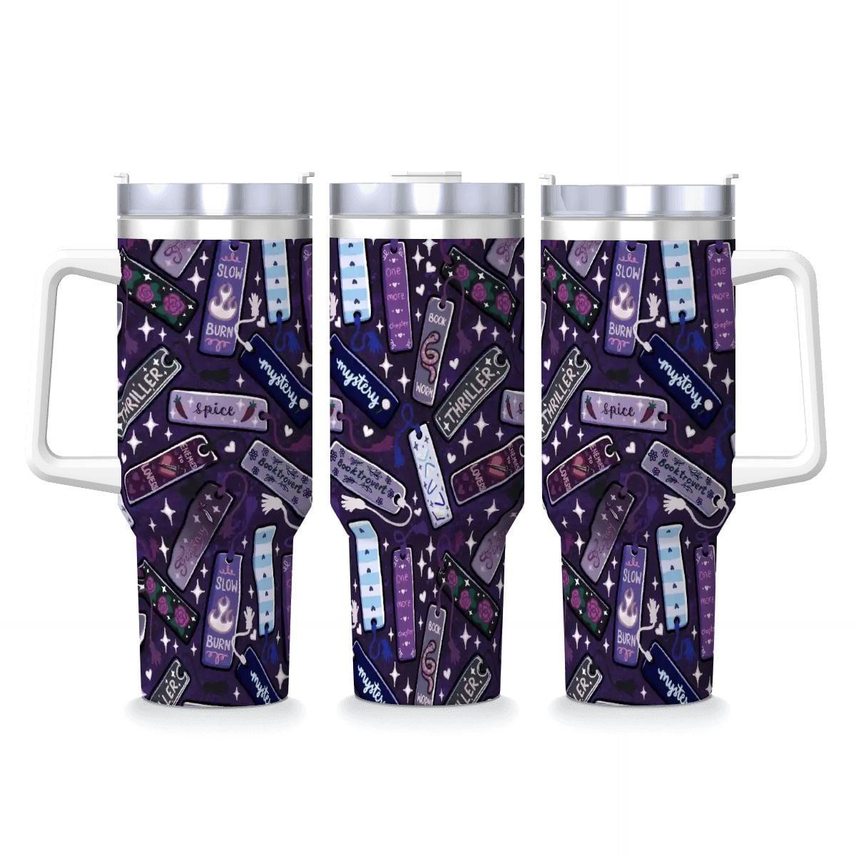 Genres and tropes bookmarks bookish travel mug 40oz