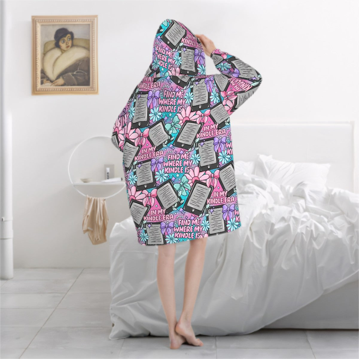 In my kindle era bookish hooded blanket