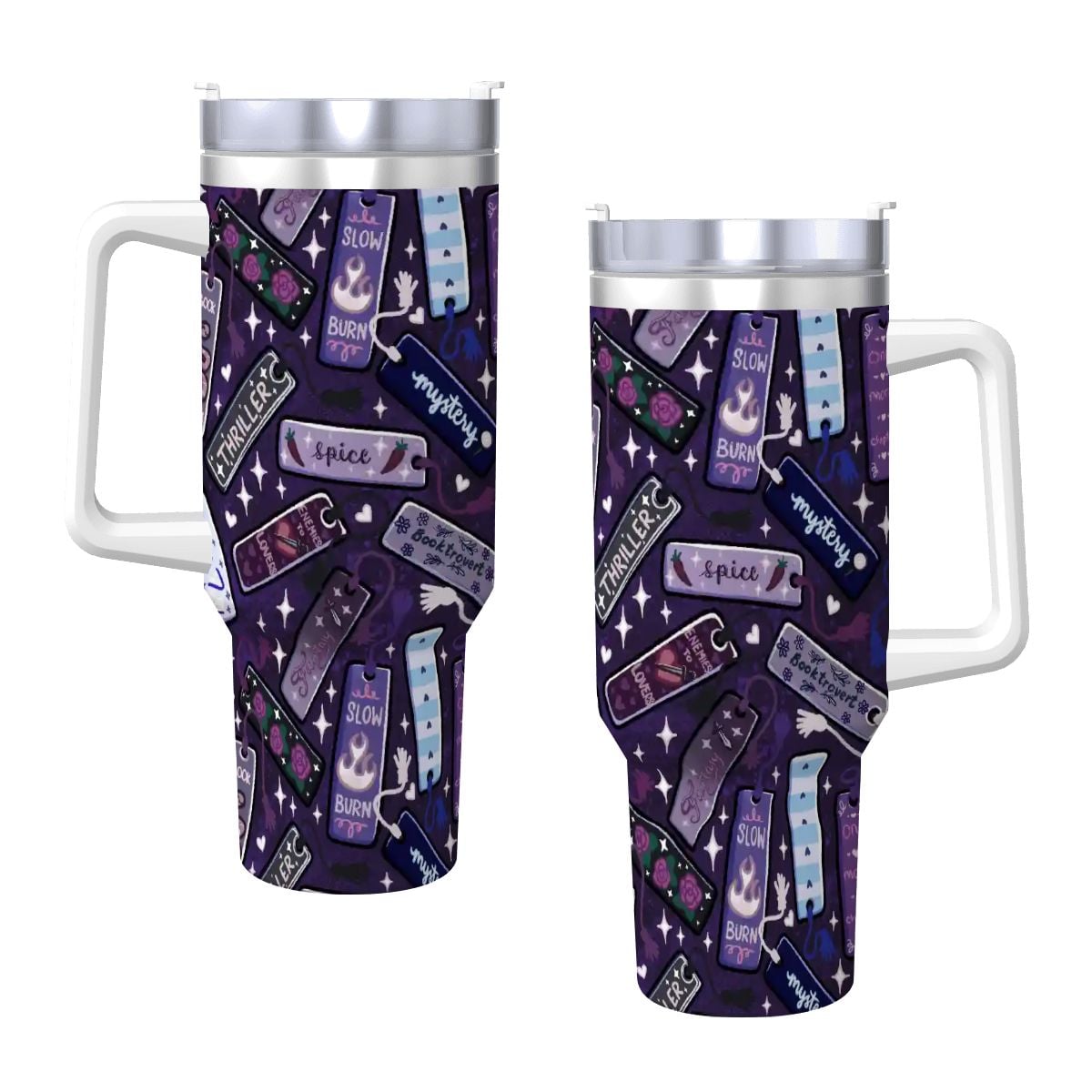 Genres and tropes bookmarks bookish travel mug 40oz