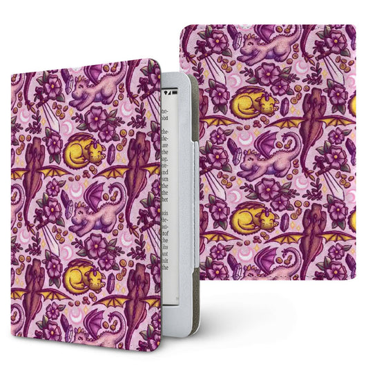 Dragons and swords romantasy fantasy kindle case for paperwhite 11th 12th gen and coloursoft