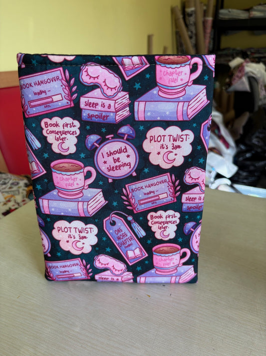 3am reading club teal bookish book sleeve book jacket booksleeve