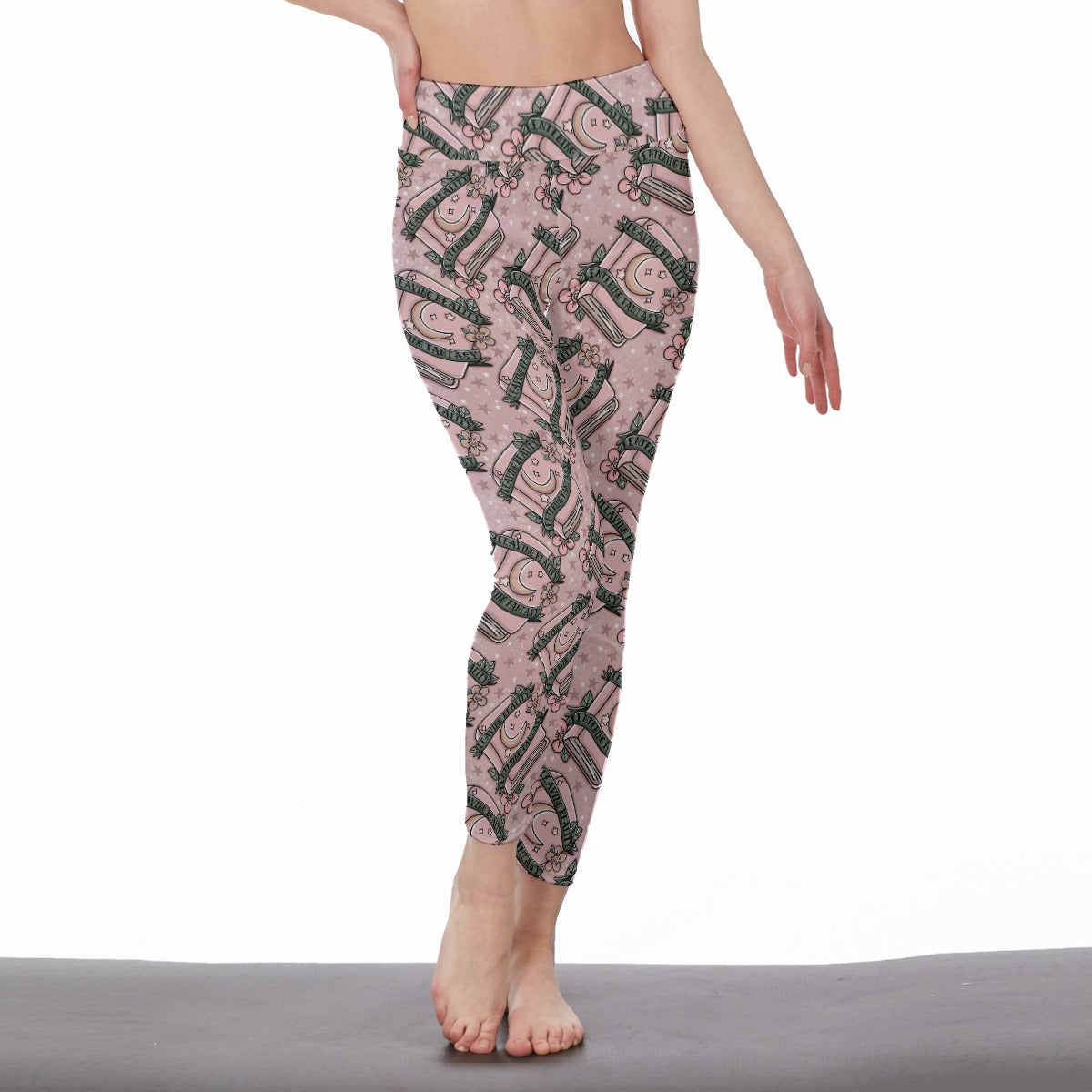 Leaving reality entering fiction bookish All-Over Print Women's High Waist Leggings