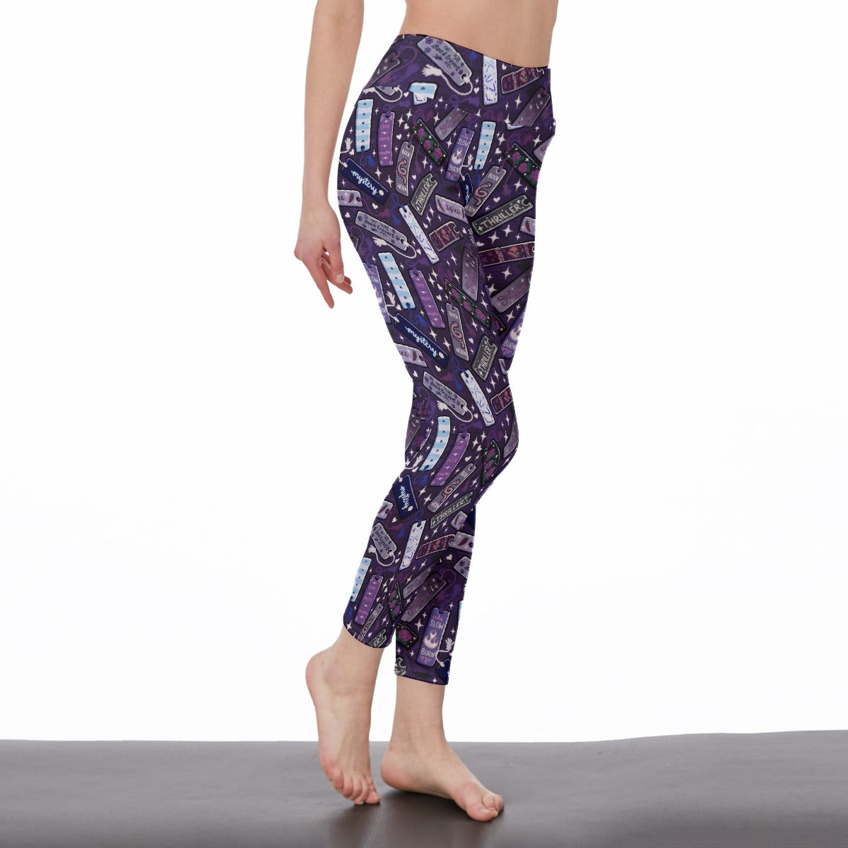 Bookmarks tropes and genres bookish leggings trousers pants