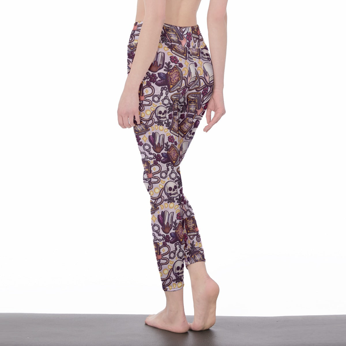 Dark romance morally grey bookish All-Over Print Women's High Waist Leggings