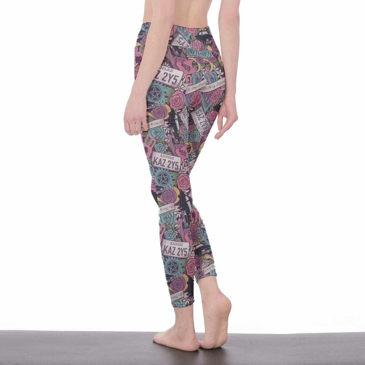 Kansas supernatural All-Over Print Women's High Waist Leggings