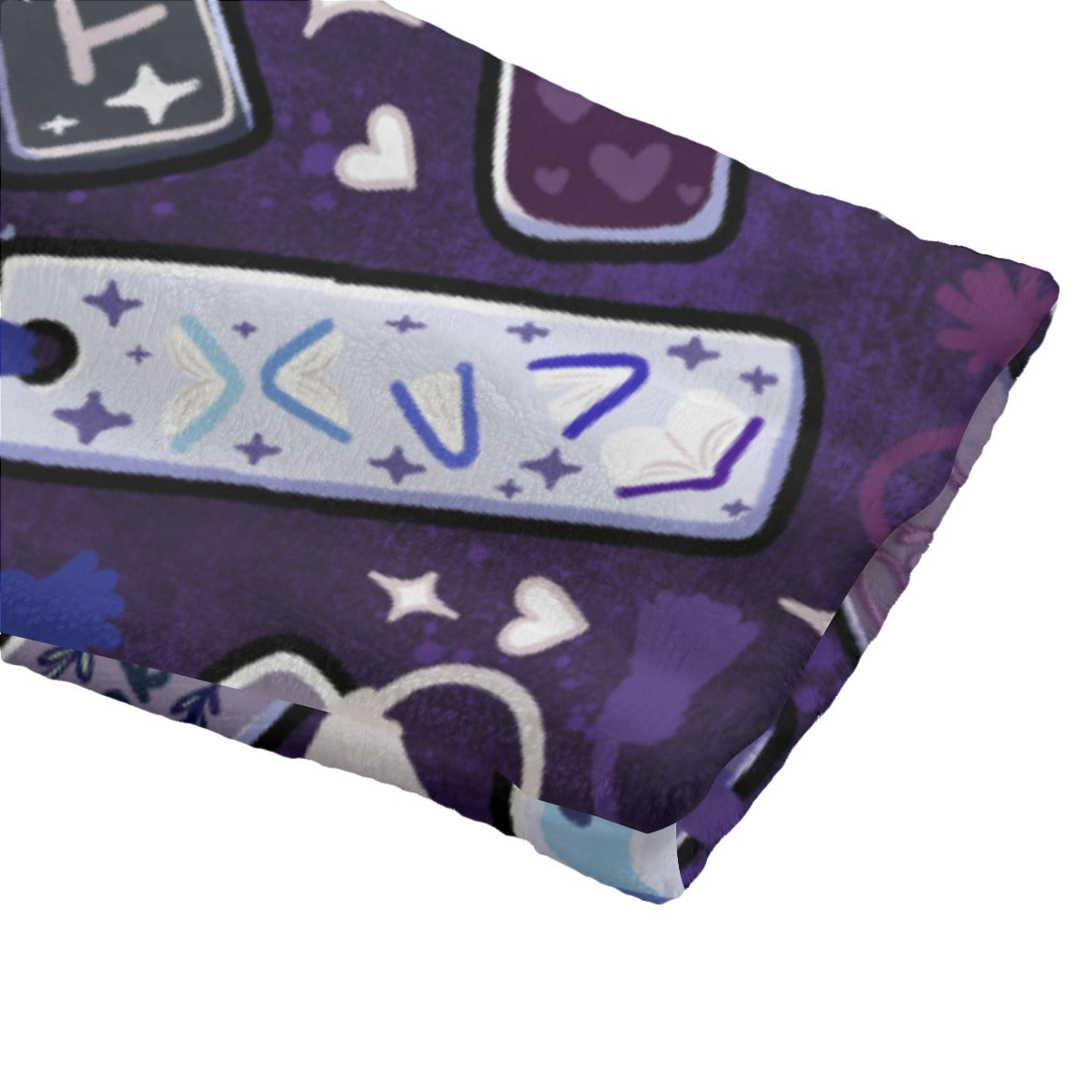 Book marks tropes and genres bookish All-Over Print Unisex Flannel Hooded bathrobe dressing gown robe