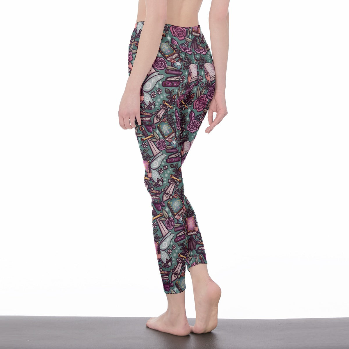 Fae faerie romance romantasy fantasy bookish All-Over Print Women's High Waist Leggings