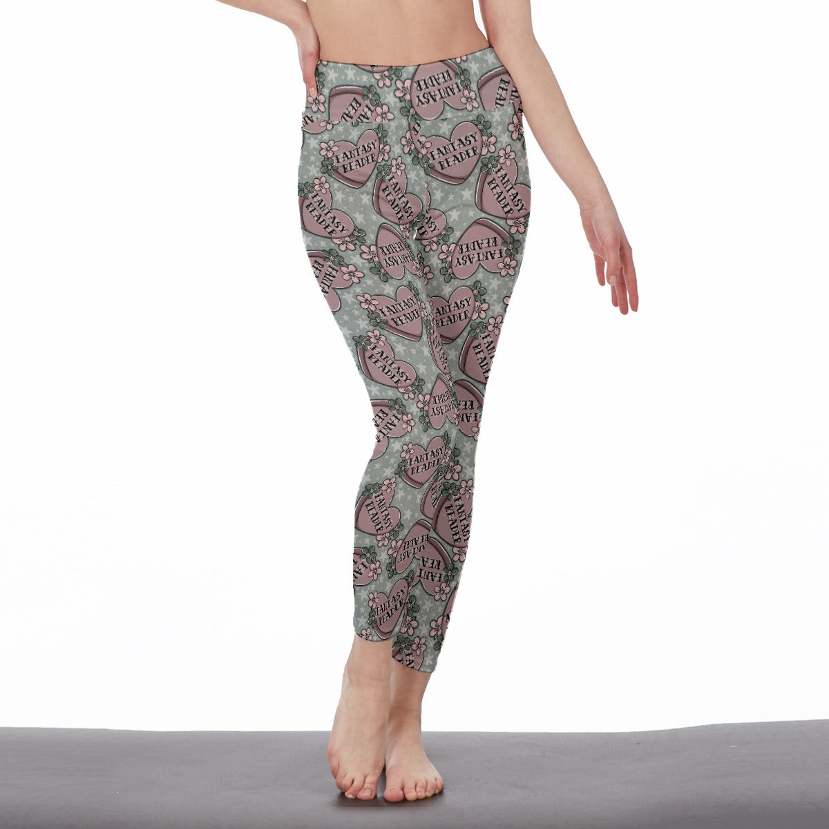 Fantasy reader bookish All-Over Print Women's High Waist Leggings