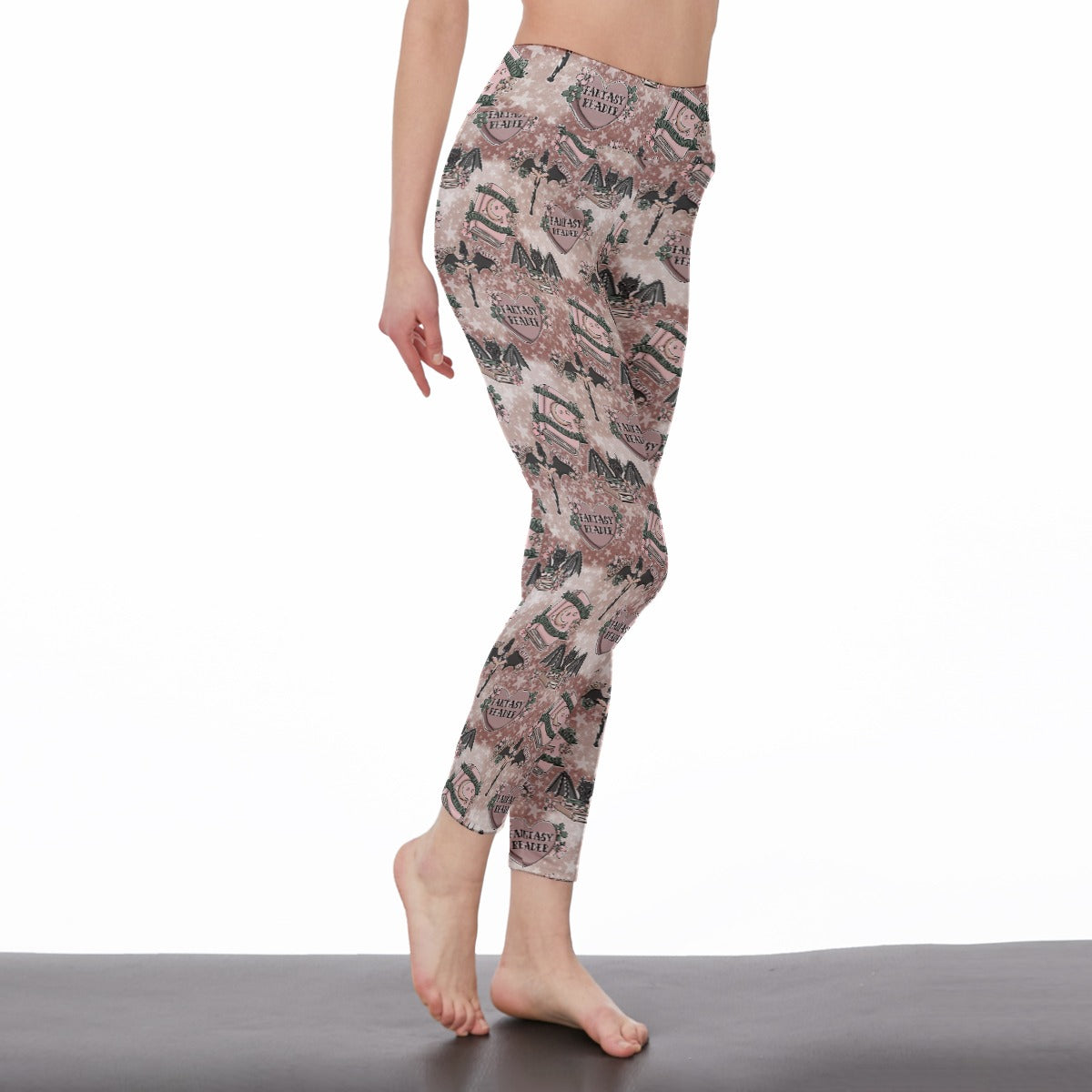 Romantasy matters bookish fantasy All-Over Print Women's High Waist Leggings