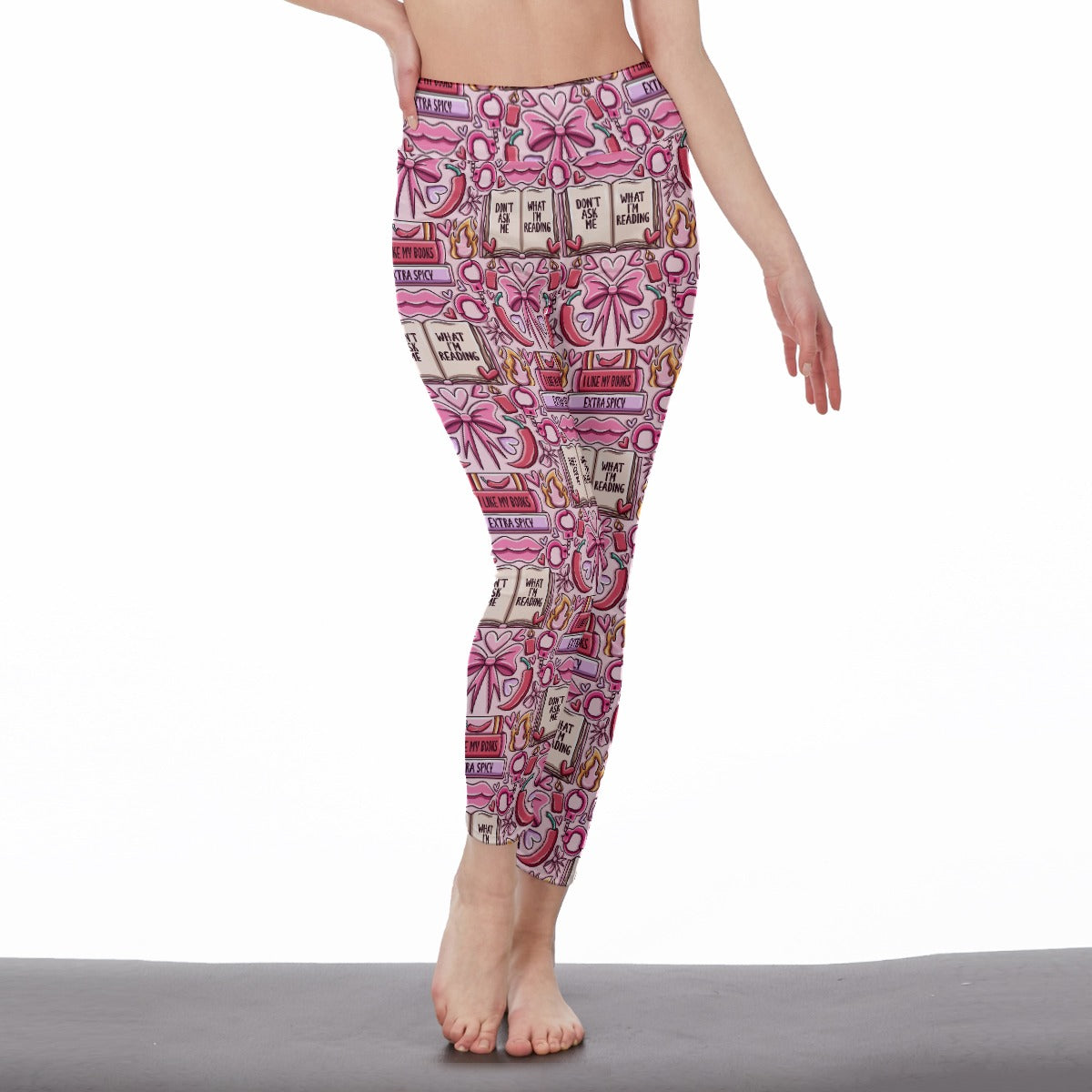 Don't ask what I'm reading bookish All-Over Print Women's High Waist Leggings