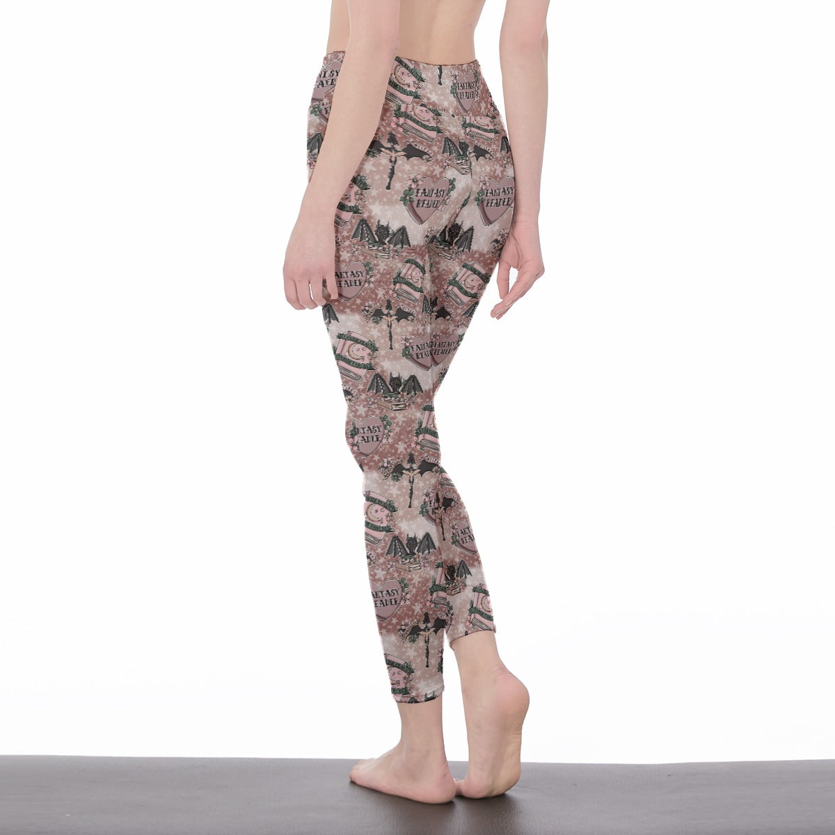 Romantasy matters bookish fantasy All-Over Print Women's High Waist Leggings