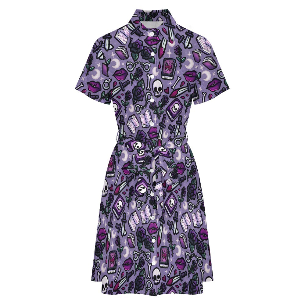 Dibs on the villain Dark romance bookish shirt dress