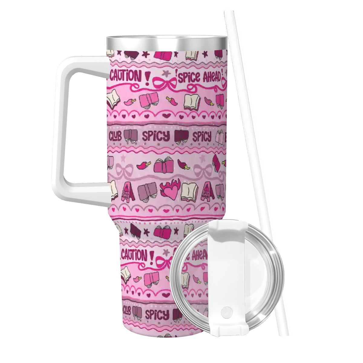 Caution smut ahead bookish 40oz travel mug