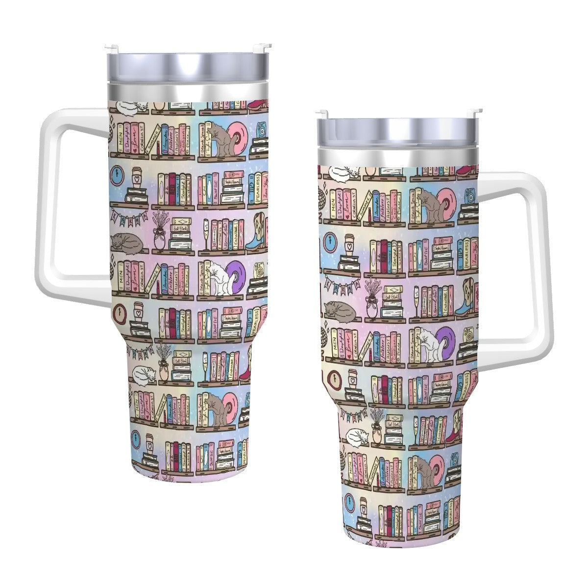 Taylors book shelf bookish travel mug 40oz