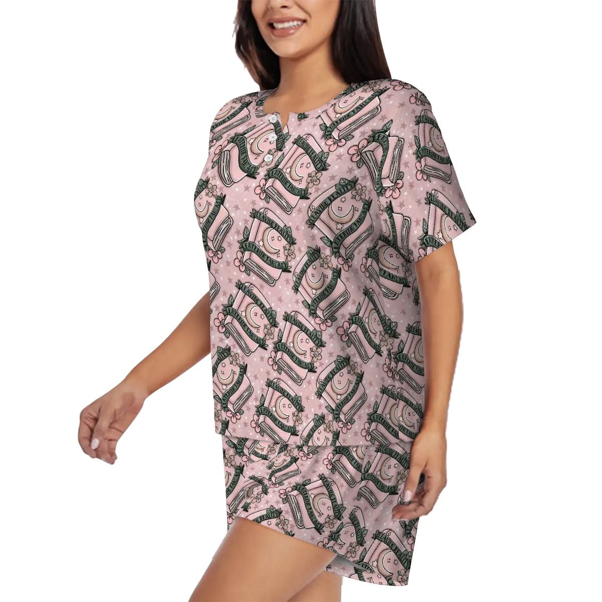 Fantasy reader bookish romantasy pajamas pjs pyjamas