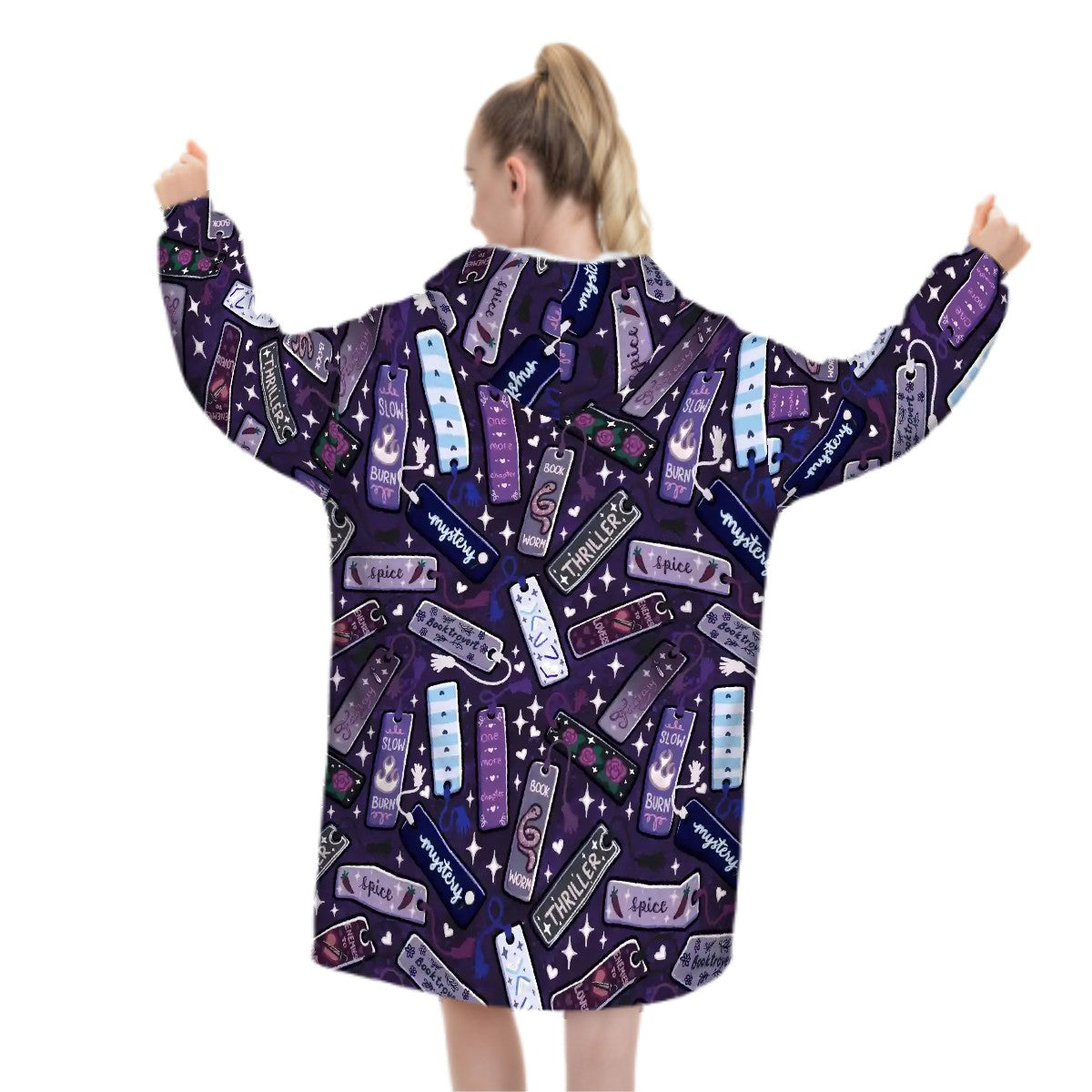 Genres and tropes bookmarks hooded blanket