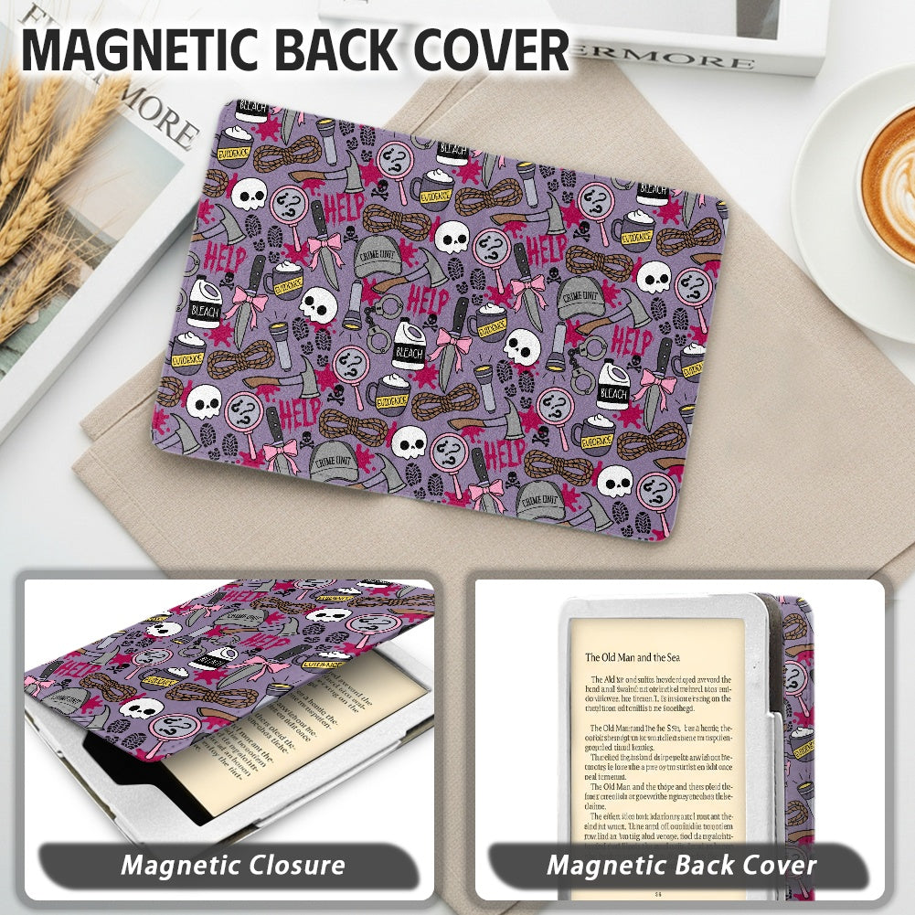 Thriller reader elements PU cover for Kindle paperwhite 11th and 12th gen and coloursoft