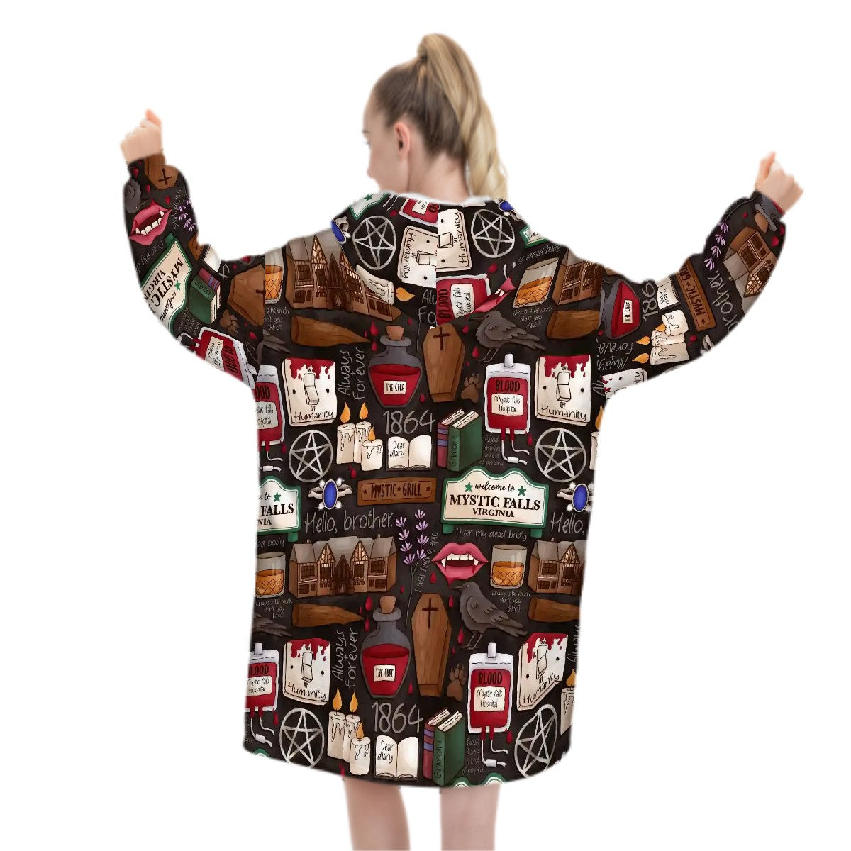 Hello brother TVD Salvatore blanket hoodie