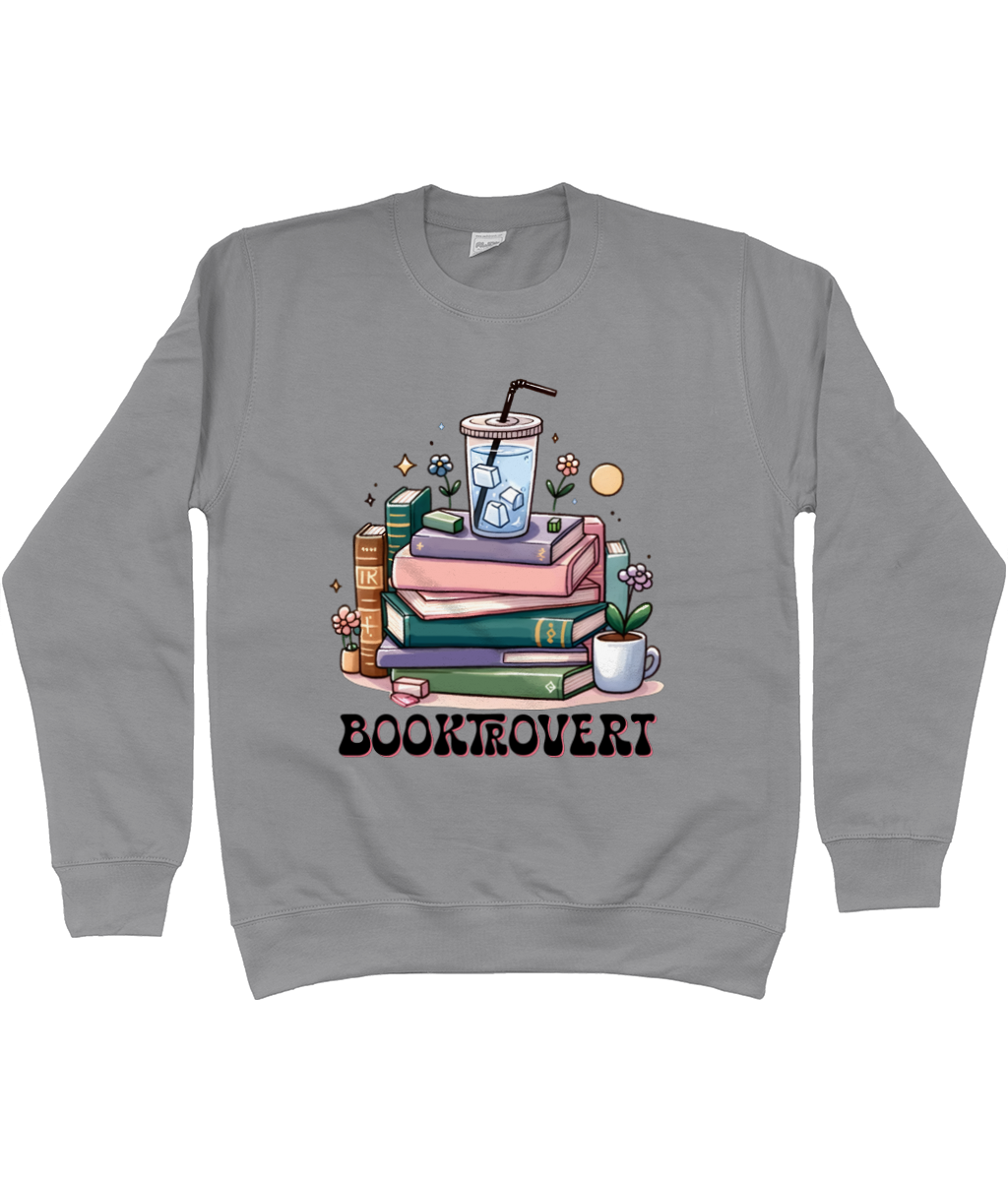 Booktrovert bookish jumper sweatshirt bookbestiesuk