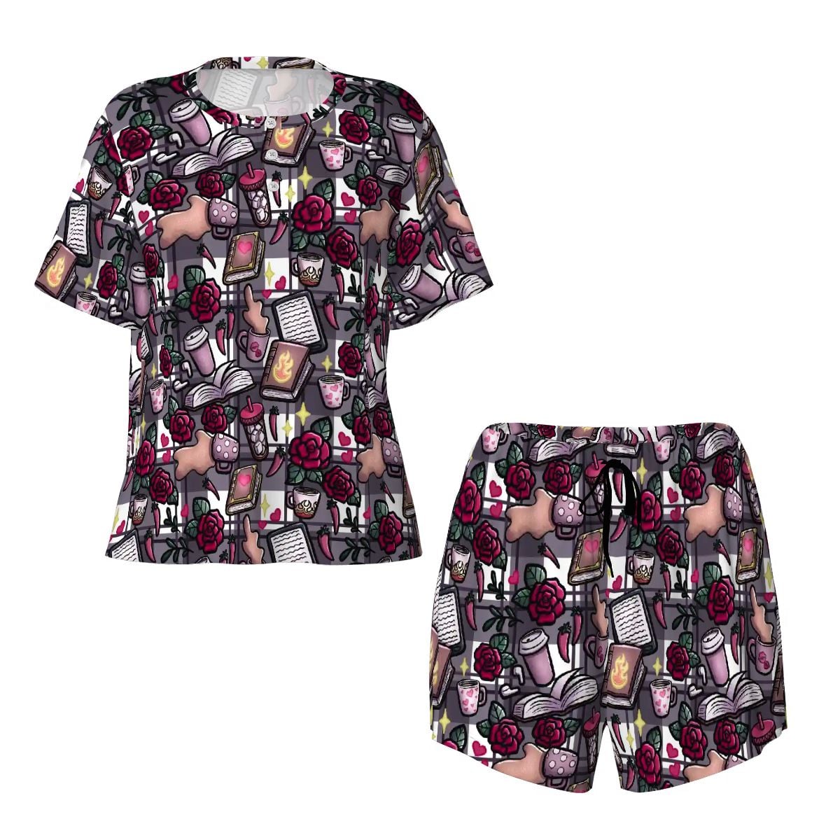 Coffee book and smut bookish pjs pajamas pyjamas