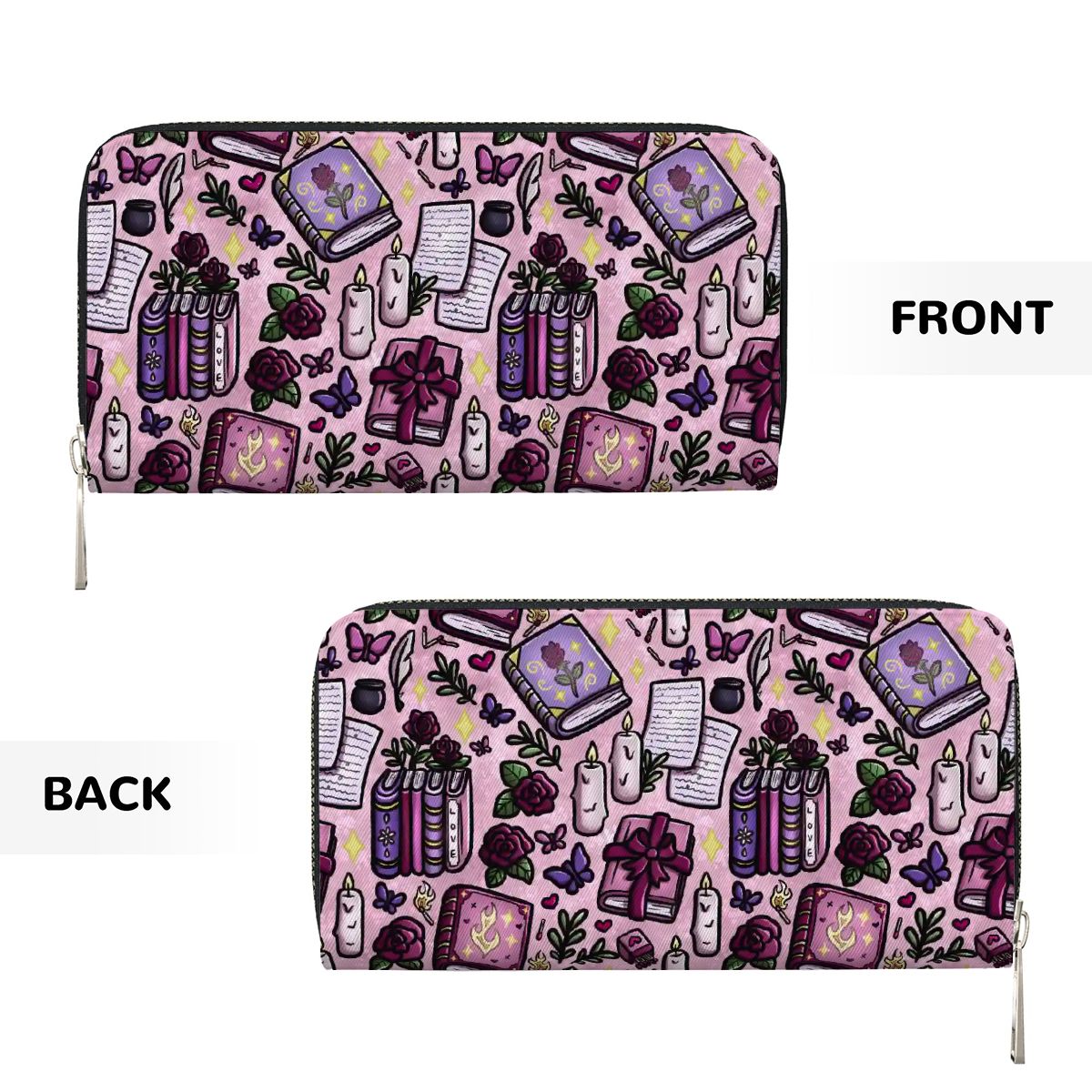 Slow burn romance bookish vegan leather wallet purse