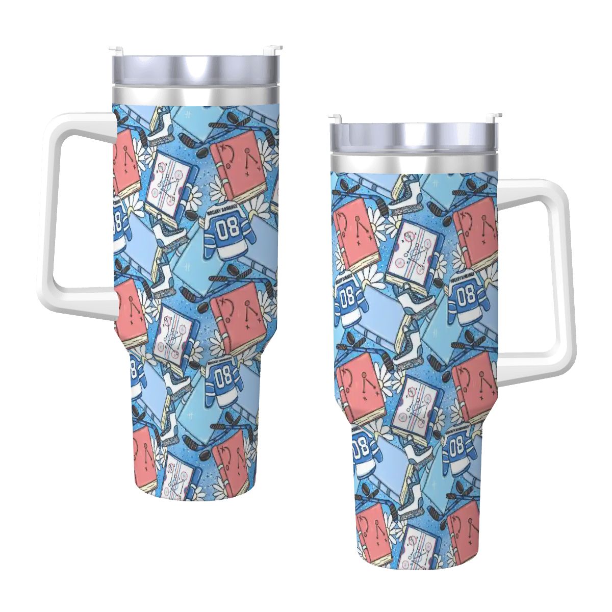 Hockey romance bookish 40oz travel mug