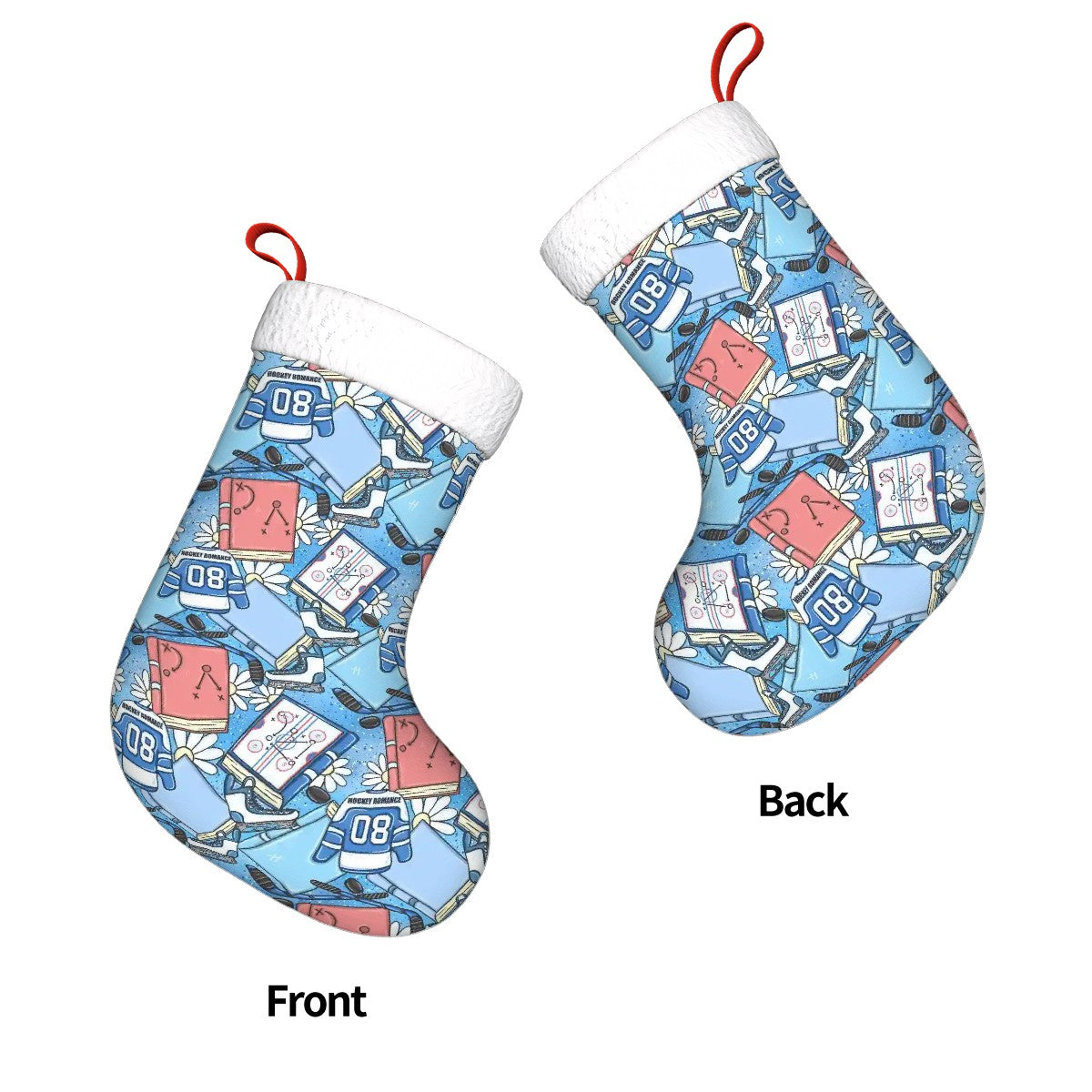Hockey romance bookish christmas stocking