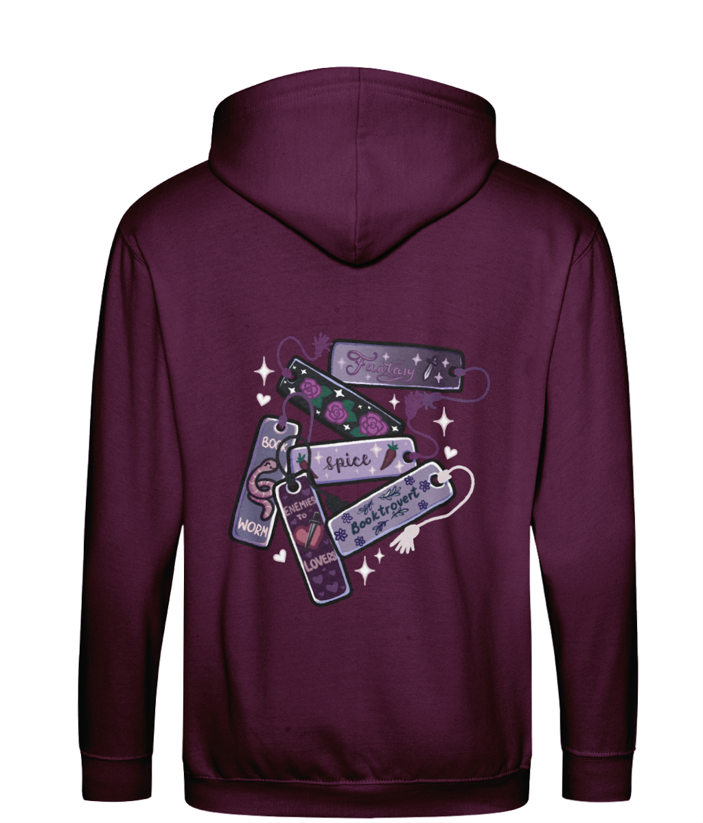 book marks bookish zip up hoodie