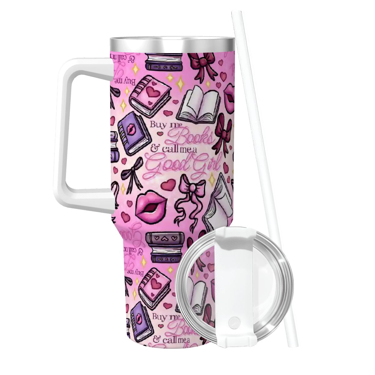 Buy me books and call me a good girl bookish 40oz travel mug