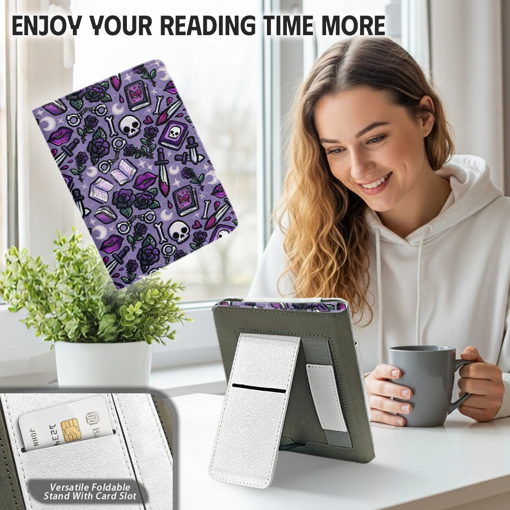 Dibs on the villain PU cover for Kindle paperwhite 11th 12th gen vegan leather wallet style case