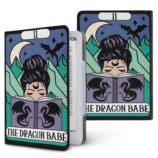 The Dragon Babe bookish vegan leather PU cover for Kindle paperwhite 11th 12th generation