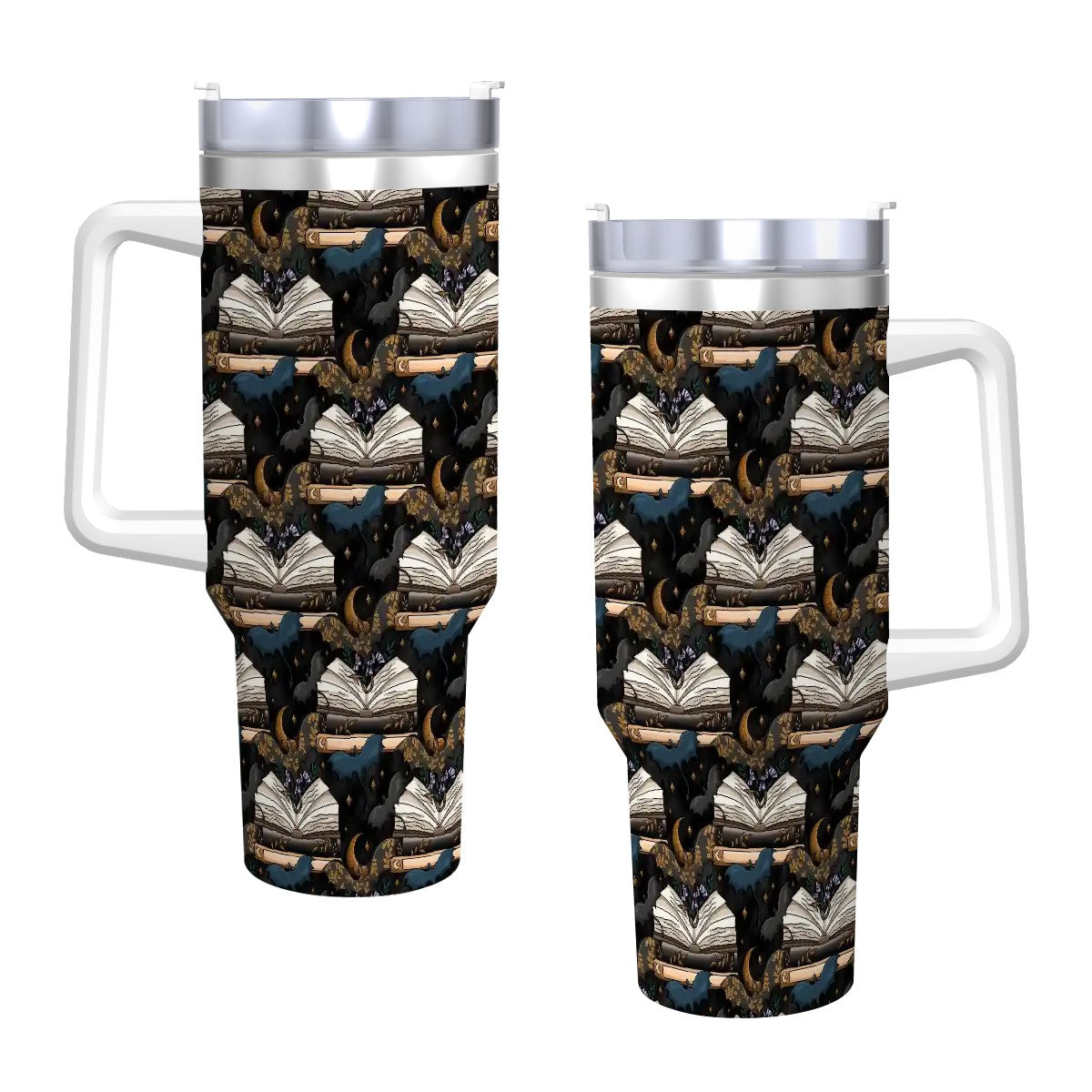 Book dragons at night bookish travel mug 40oz