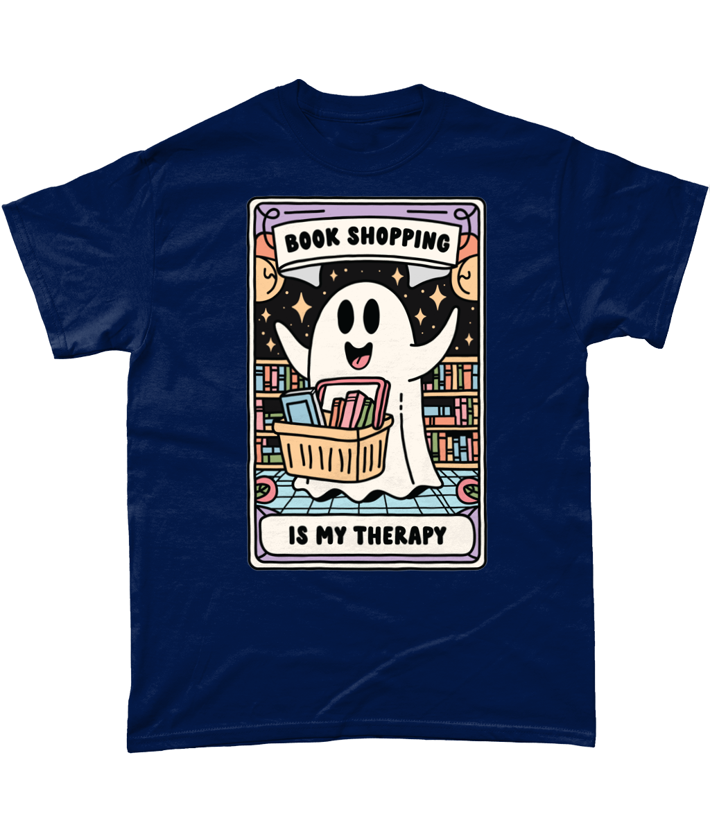 Book Shopping Is My Therapy bookish t-shirt