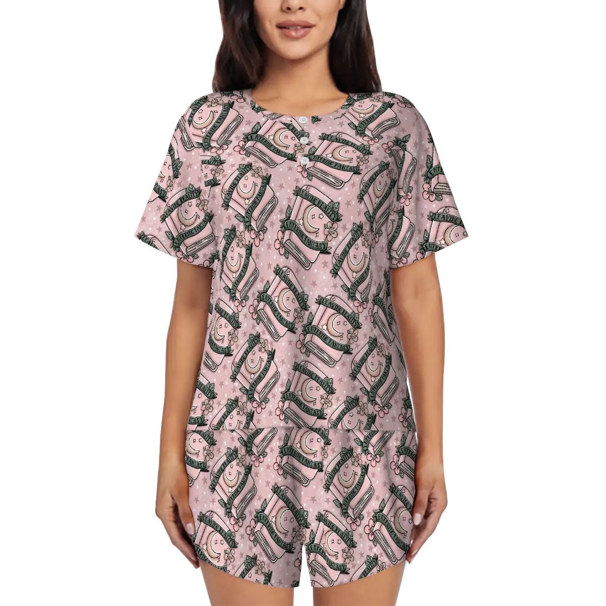 Fantasy reader bookish romantasy pajamas pjs pyjamas
