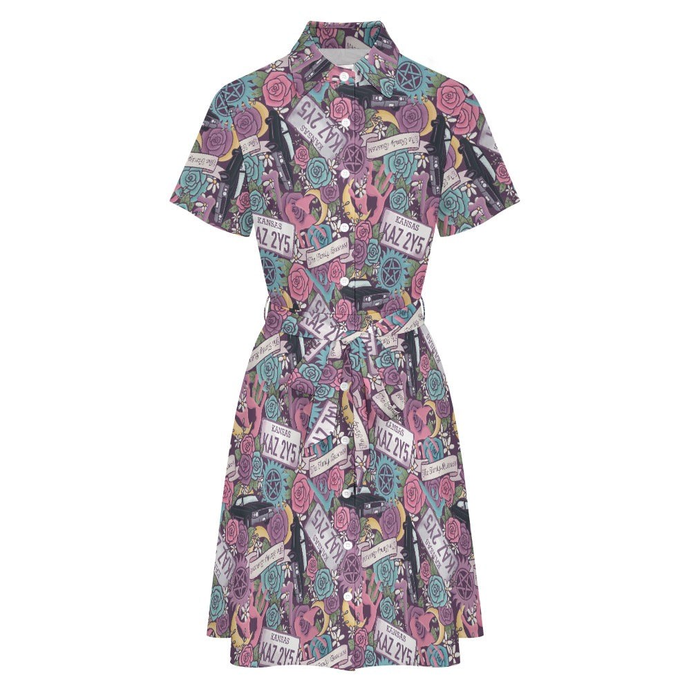 Kansas super natural bookish shirt dress
