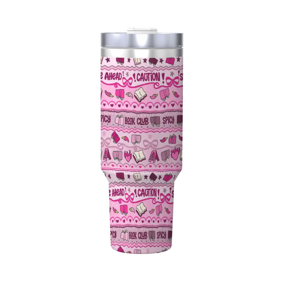 Caution smut ahead bookish 40oz travel mug