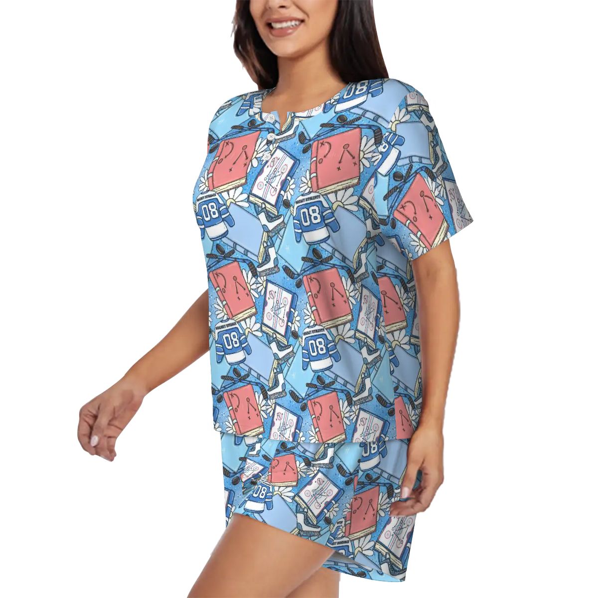 Hockey romance bookish pyjamas pjs pajamas