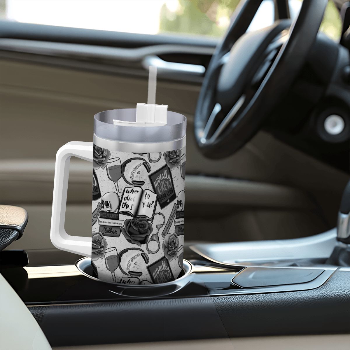 Morally grey dark romance bookish travel mug 40oz