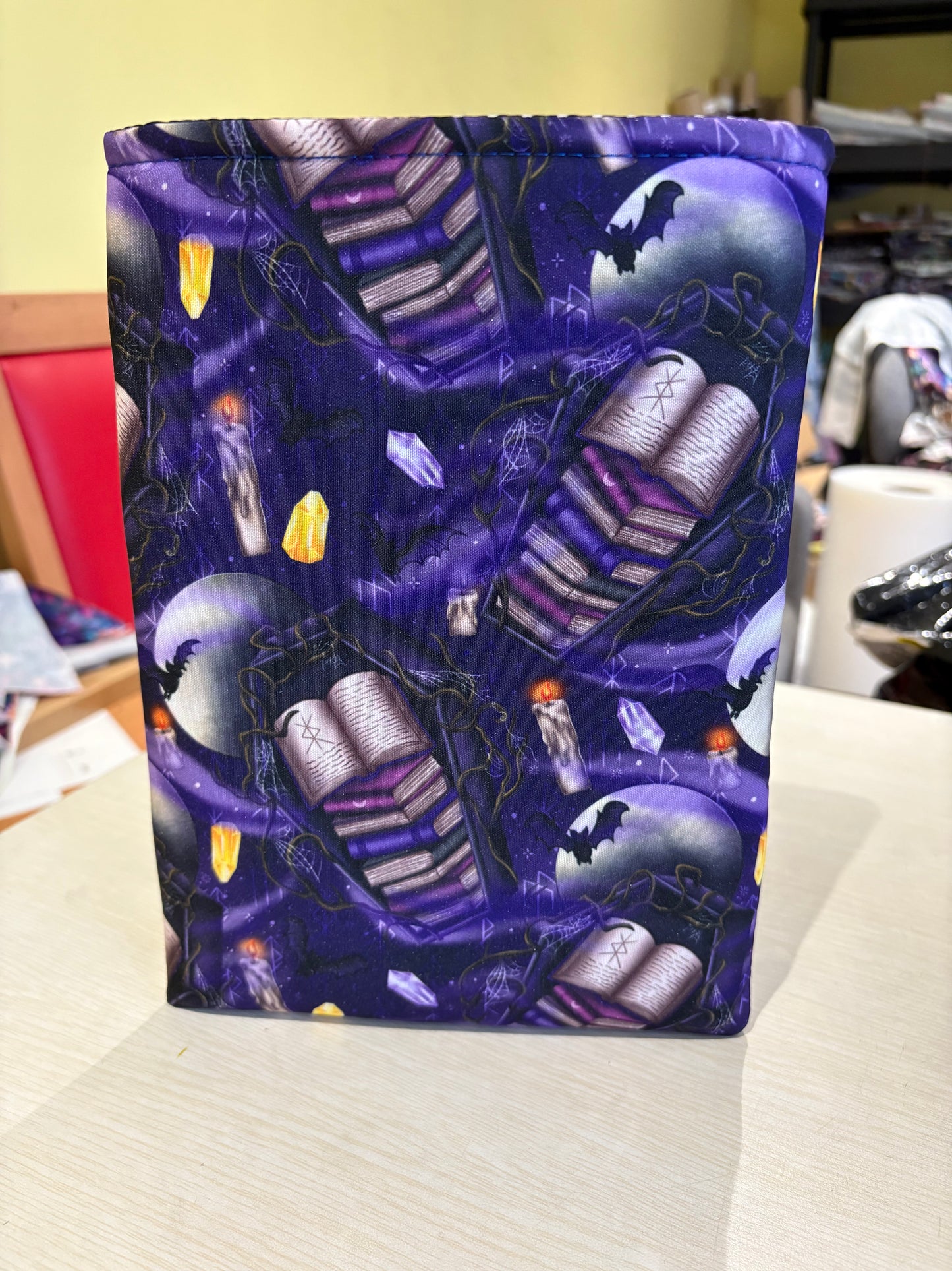 Lunar library bookbestie book sleeve padded and lined book protector book jackets, fabric dust jackets