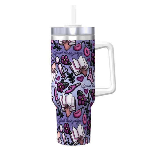 Spread those pages bookish smutty travel mug 40oz