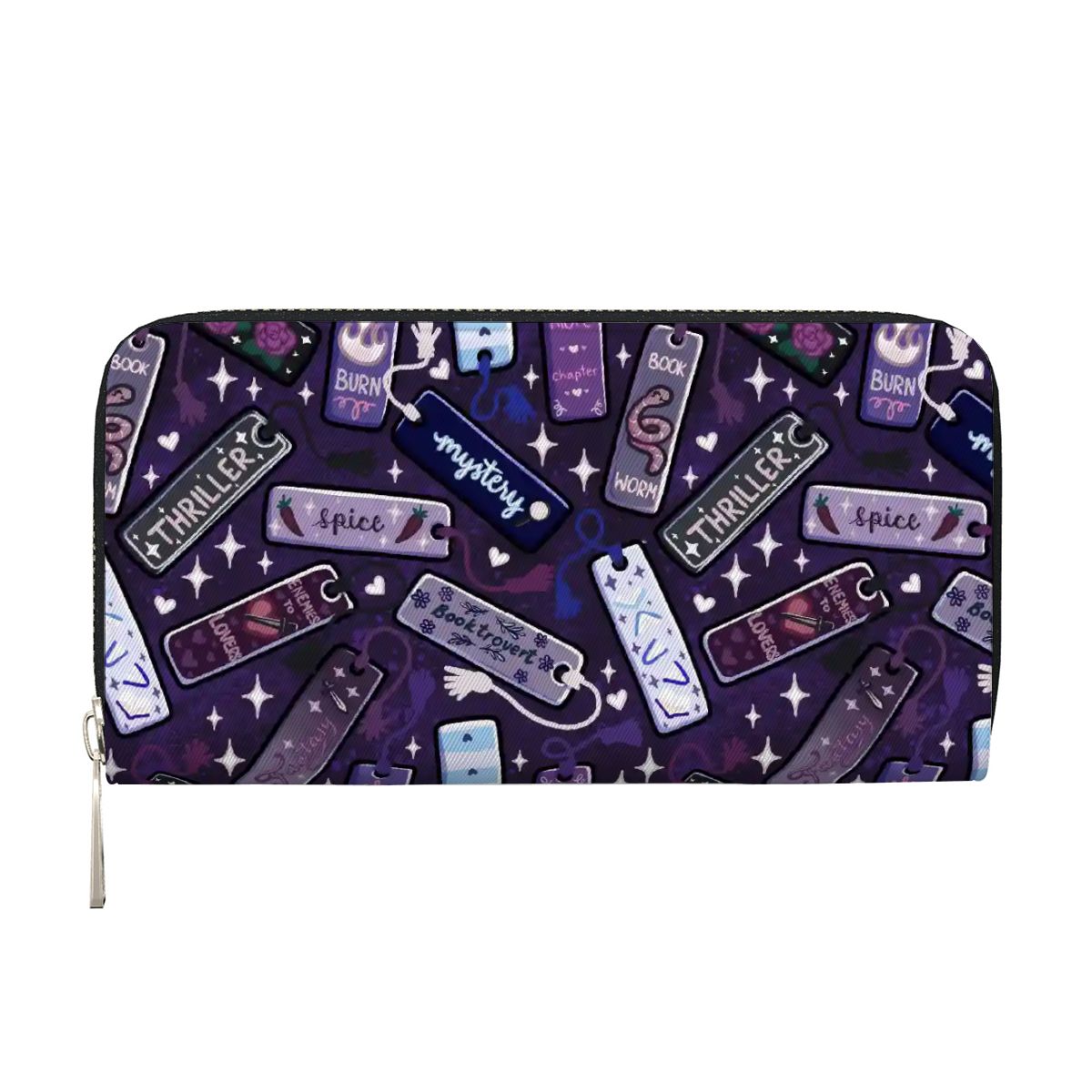 Tropes and genre bookmarks bookish vegan leather wallet purse