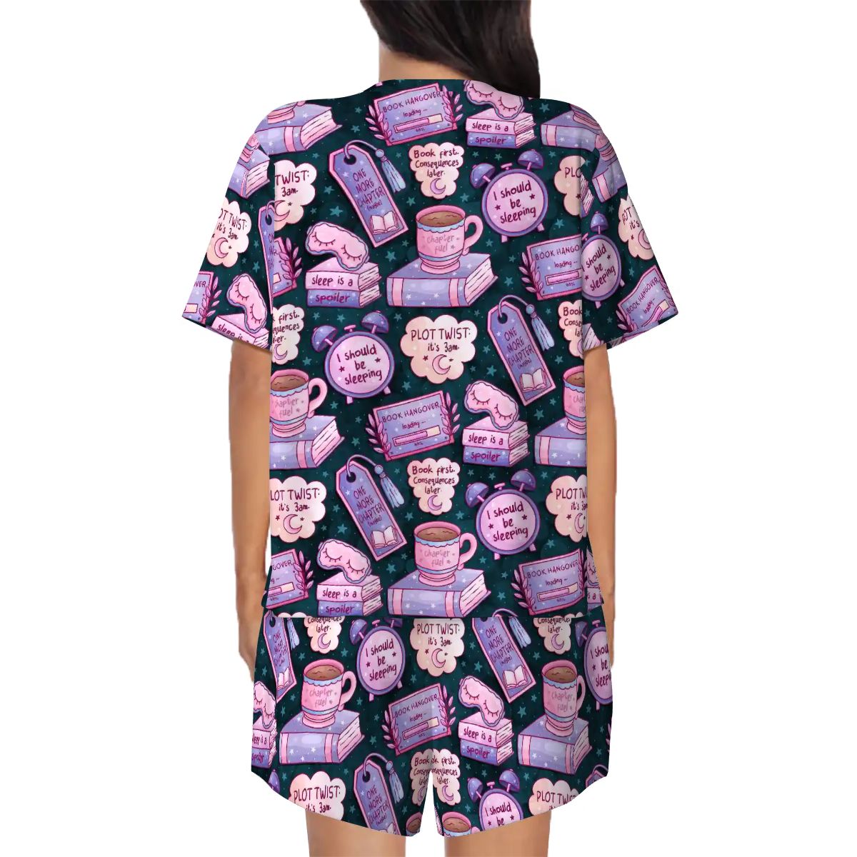 3am reading club teal bookish pajamas pjs pyjamas