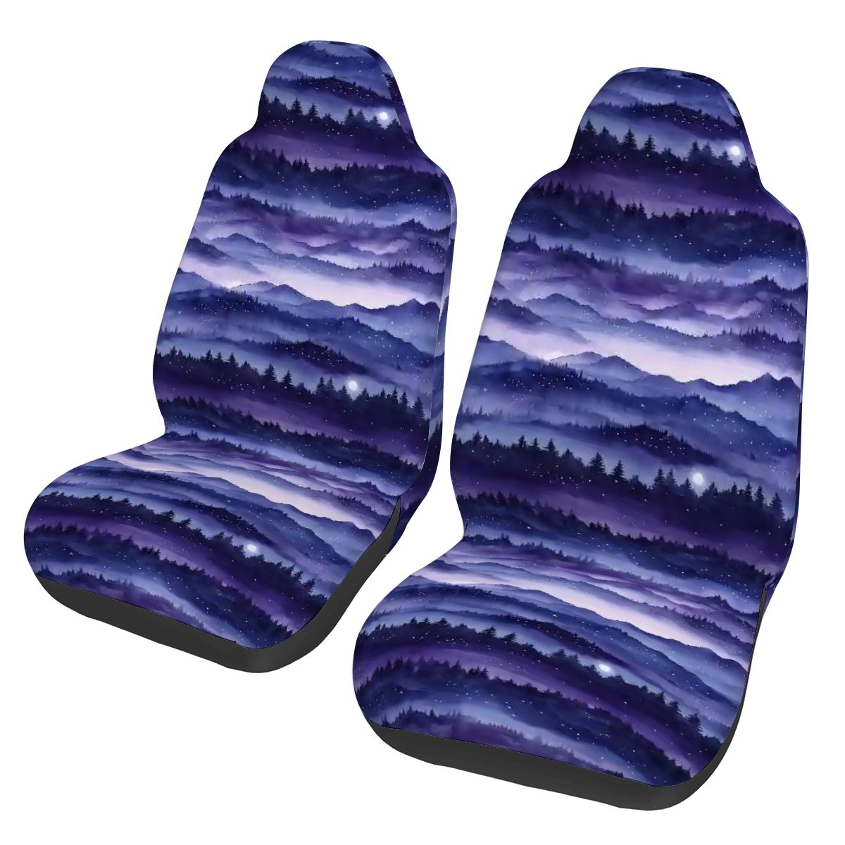 Navy horizon Car Front Seat Covers