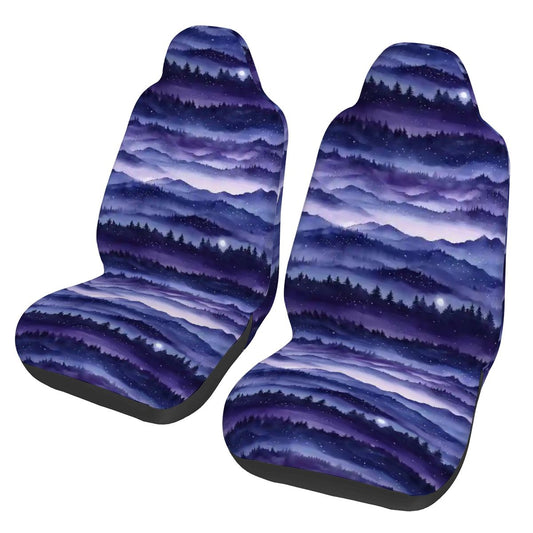 Navy horizon Car Front Seat Covers