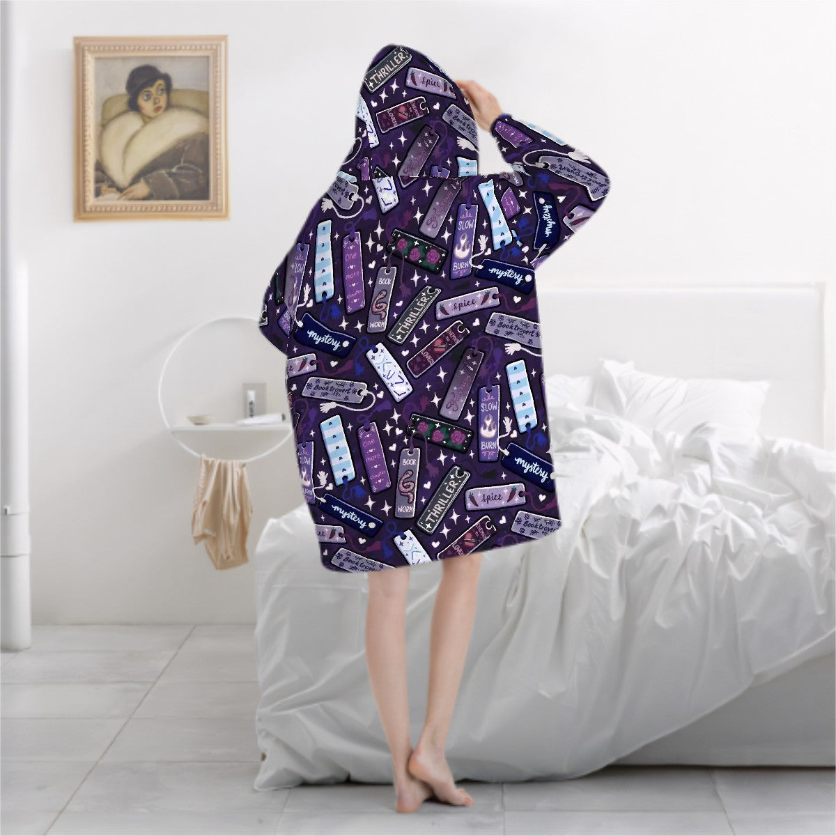 Genres and tropes bookmarks hooded blanket