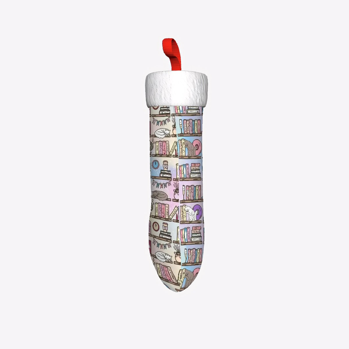 Taylors book shelf bookish christmas stocking