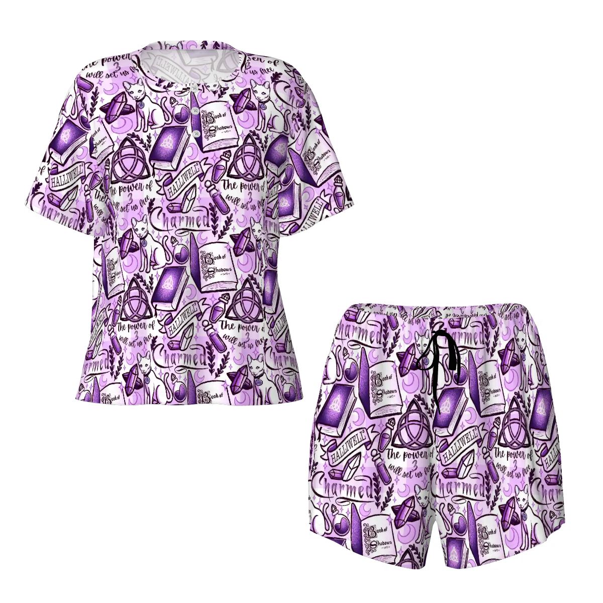 Halliwell sisters lilac pajamas pjs pyjamas